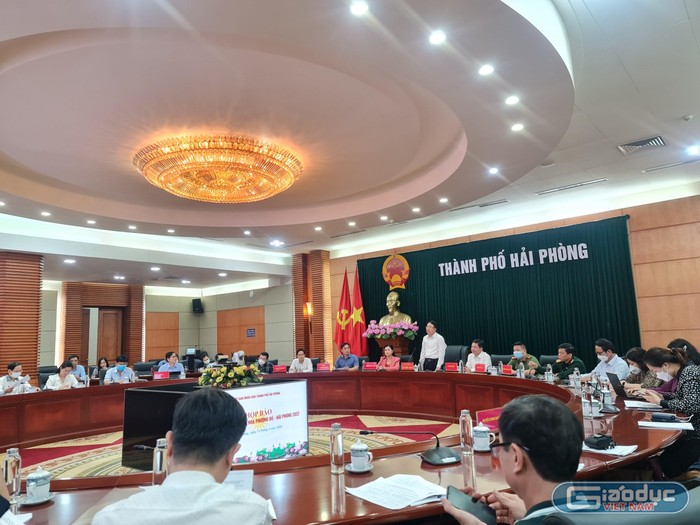 Quang cảnh Hội nghị thông tin về Lễ hội Hoa Phượng Đỏ - Hải Phòng 2022 (ảnh: Lã Tiến)