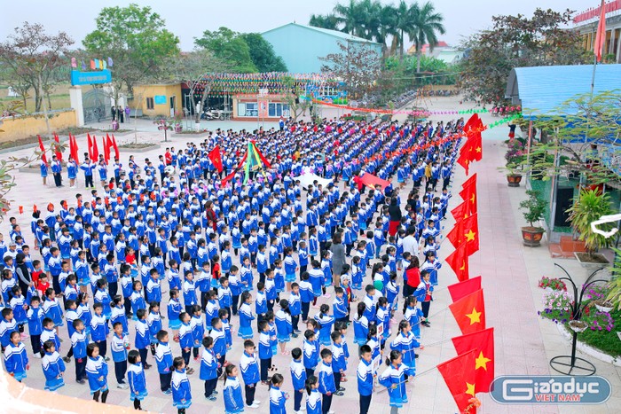 Trường Tiểu học Quang Trung dưới sự quản lý của Nhà giáo ưu tú Phạm Thị Thanh An có sự thay đổi rõ nét (Ảnh: NVCC)