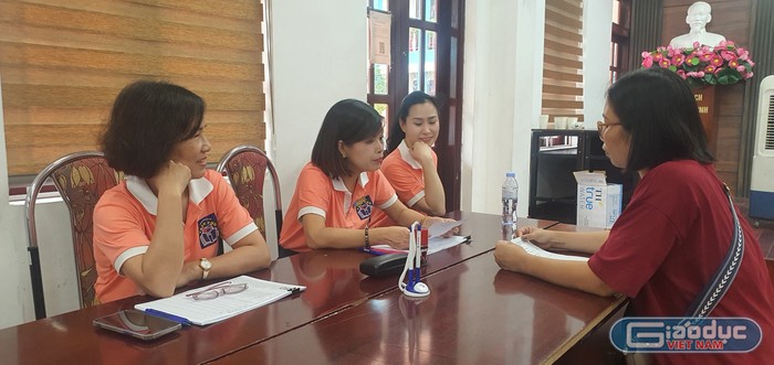 Trường Trung học cơ sở Trần Phú chuẩn bị đầy đủ có sở vật chất, đội ngũ tiếp đón phụ huynh từ ngày 24/7 (Ảnh: LT)