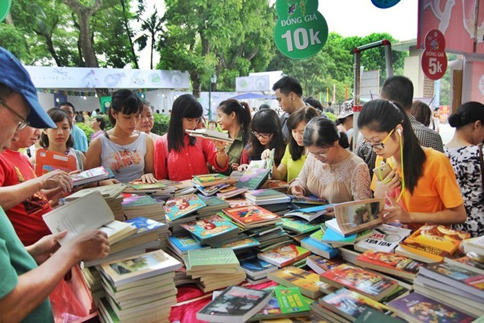 Hội sách Hà Nội lần thứ VI diễn ra trong 5 ngày (2 - 6/10/2019). (Ảnh minh hoạ: Theo báo An ninh Thủ đô)