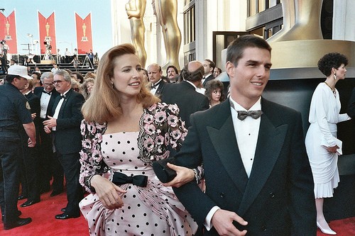 Tom Cruise bên cạnh cô vợ đầu, nữ diễn viên người Mỹ Mimi Rogers.