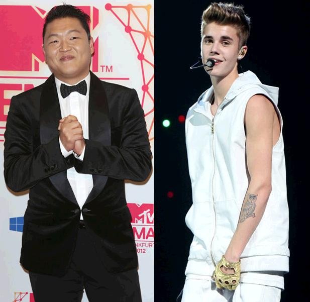 Sự hợp tác mới giữa Justin Bieber và Psy trong single mới sắp phát hành của rapper ca khúc "Gangnam Style".