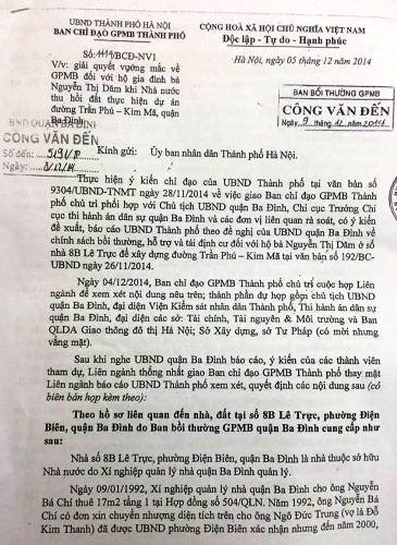 Nhiều cơ quan chức năng quận Ba Đình và TP Hà Nội lên phương án giải quyết quyền lợi cho gia đình bà Dăm.