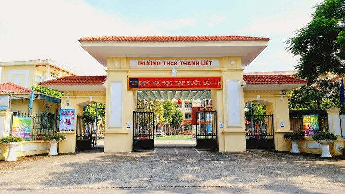 Trường Trung học cơ sở Thanh Liệt. (Ảnh: Mạnh Đoàn)