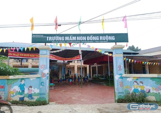 Trường Mầm non Đồng Ruộng. (Ảnh: Nhân vật cung cấp)