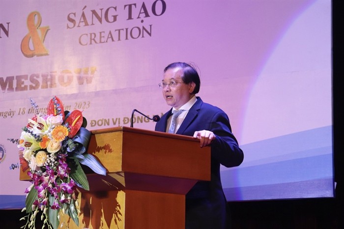 Thứ trưởng Bộ Văn hoá - Thể thao và Du lịch Tạ Quang Đông phát biểu tại sự kiện.