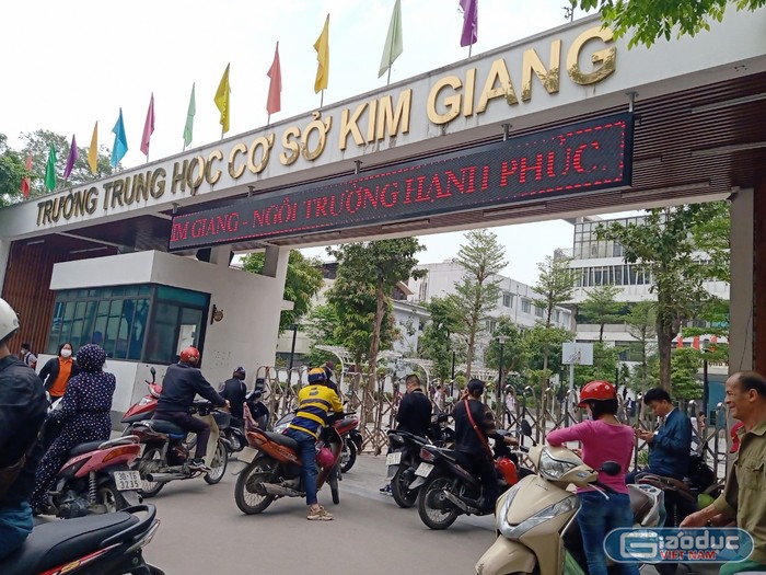 Trường Trung học cơ sở Kim Giang (Ảnh: Mạnh Đoàn)