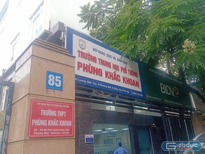 Trường Trung học phổ thông Phùng Khắc Khoan (Ảnh: Mạnh Đoàn)