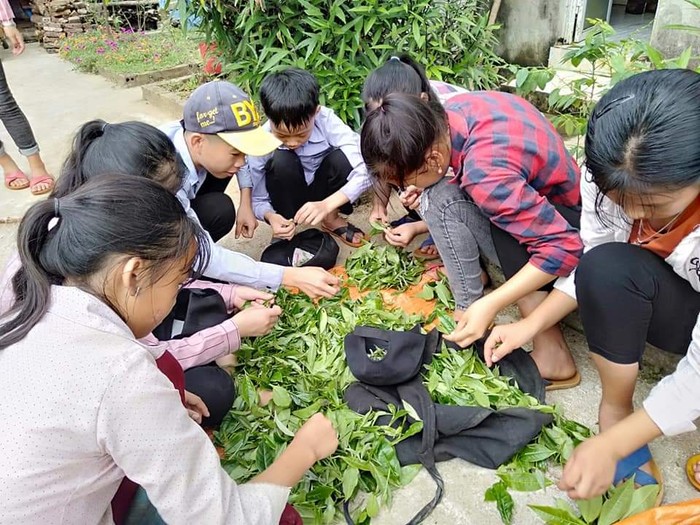 Các em học sinh từ lớp 3 trở lên sẽ được ăn, ở, sinh hoạt học tập tại nhà trường. (Ảnh: Nhà trường cung cấp)