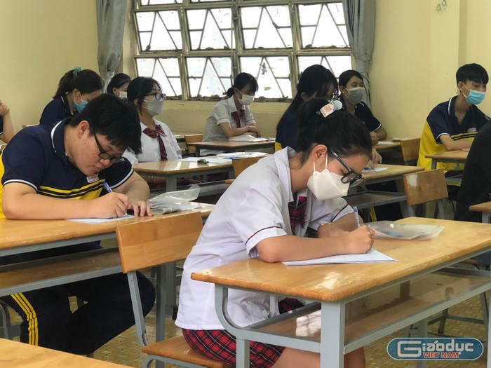 Thí sinh thi tốt nghiệp trung học phổ thông năm 2022 tại Thành phố Hồ Chí Minh (ảnh:L.P)