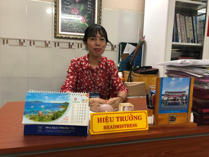 Cô Hoàng Thị Thu Hường- Hiệu trưởng Trường Giáo dục chuyên biệt Thảo Điền, Thành phố Thủ Đức chia sẻ nhà trường gặp khó khăn vì thiếu giáo viên (ảnh: L.P)