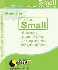 Phần mềm kế toán EFFECT-Small miễn phí dành cho doanh nghiệp nhỏ.