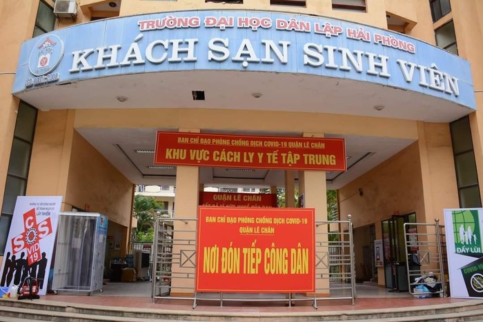 Lần thứ 4 khu khách sạn sinh viên trở thành khu cách ly tập trung. (Ảnh: Nhà trường cung cấp)