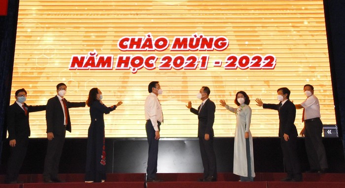 Nghi thức khai giảng năm học mới tại Trường Đại học Sư phạm Thành phố Hồ Chí Minh. (Ảnh: Nhà trường cung cấp)