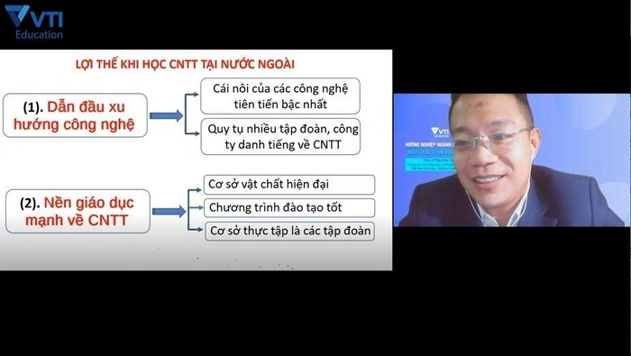 Tiến sĩ Trần Văn Tính chia sẻ về định hướng học CNTT tại nước ngoài là lựa chọn đúng đắn và “nên làm”.