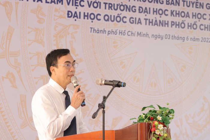 Tiến sĩ Phạm Tấn Hạ - Phó Hiệu trưởng Trường Đại học Khoa học xã hội và Nhân văn, Đại học Quốc gia Thành phố Hồ Chí Minh. Ảnh: website nhà trường