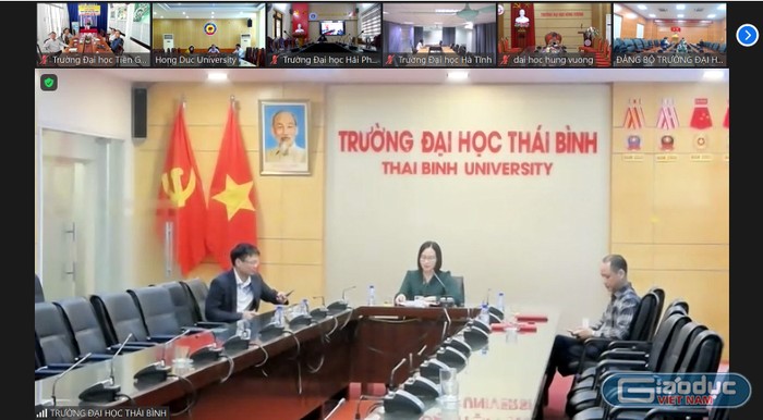 Lãnh đạo các trường đại học địa phương tích cực thảo luận tại Hội nghị.