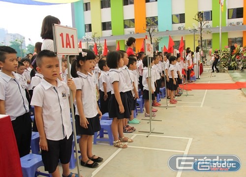 Hình ảnh các em học sinh bước vào năm học mới (Ảnh nguồn: giaoduc.net.vn).