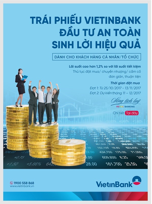 VietinBank phát hành trái phiếu với lãi suất hấp dẫn.