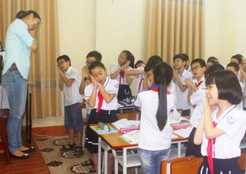 Một buổi học kỹ năng sống ở bậc tiểu học tại Thành phố Hải Dương (Ảnh minh họa: baohaiduong.com.vn).