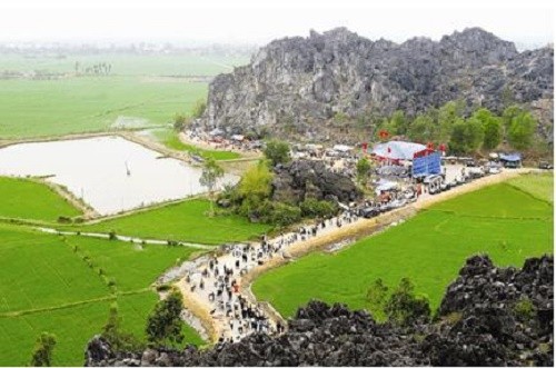 Khu di tích núi Voi nơi nhà sư Vương Quốc Chính đã từng thuyết pháp (Nguồn: haiphong.gov.vn).