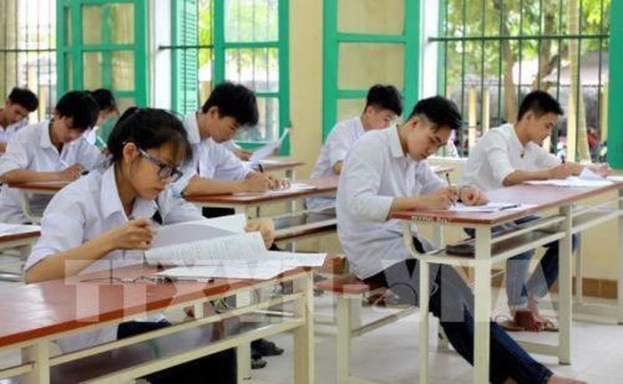 Thí sinh tham dự kì thi trung học phổ thông Quốc gia (Ảnh minh họa: TTXVN).