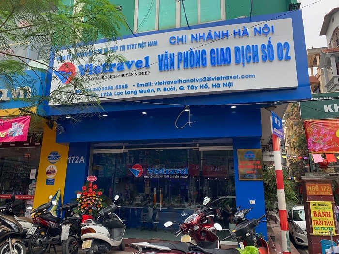 Vietravel Hà Nội thay đổi địa điểm văn phòng số 2.