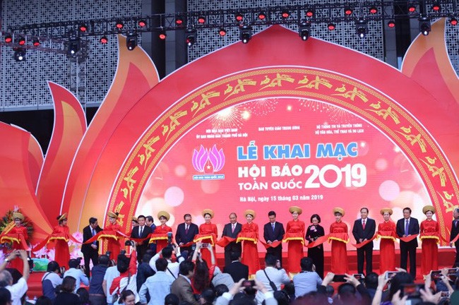 Lễ khai mạc Hội báo toàn quốc 2019 (Ảnh minh họa: vtv.vn).