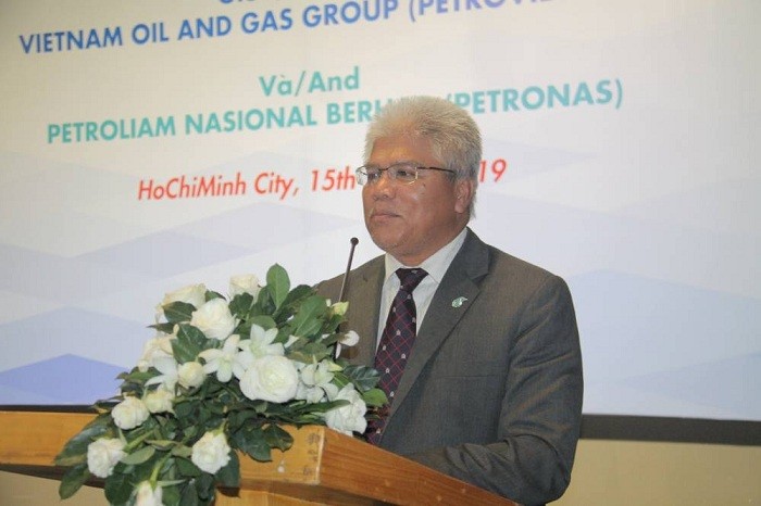 Ông Maliki Kamal Yasin, Phó Tổng giám đốc Petronas phát biểu.