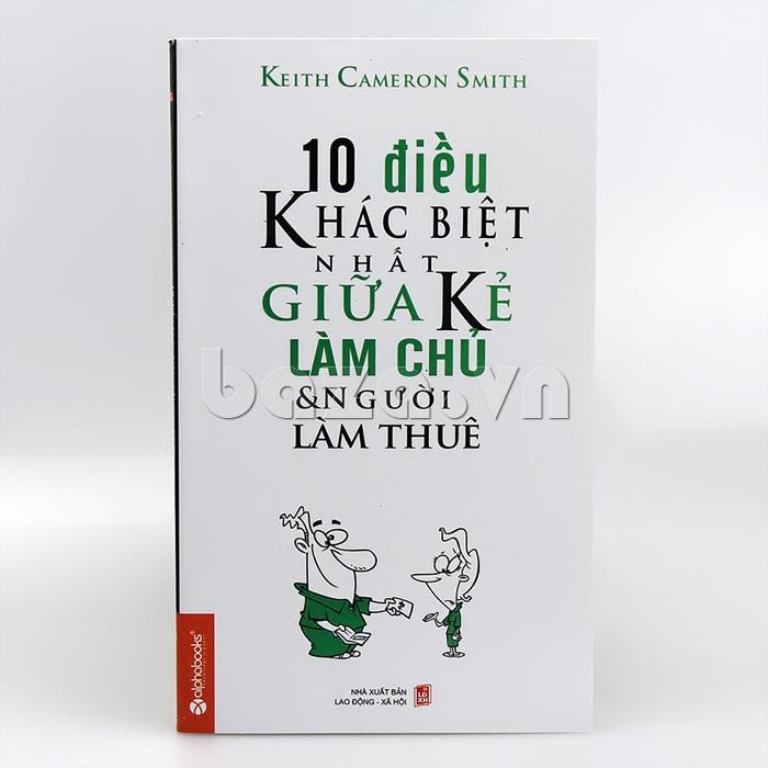 Cuốn &quot;Mười điều khác biệt nhất giữa kẻ làm chủ và người làm thuê&quot; (Ảnh minh họa: baza.vn).