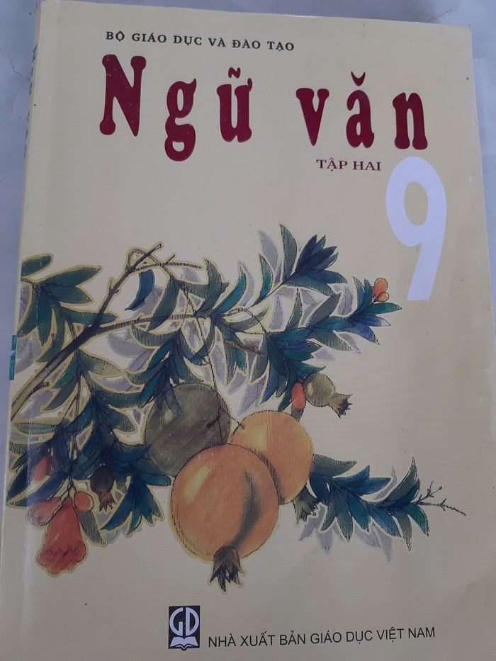 Sách giáo khoa môn Ngữ văn lớp 9 (Ảnh: tác giả cung cấp).