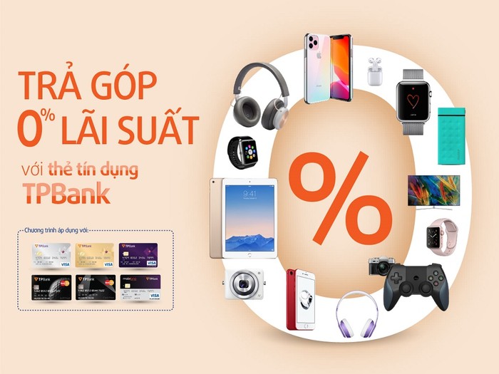 Thỏa sức mua sắm cùng chương trình trả góp với thẻ tín dụng TPBank.