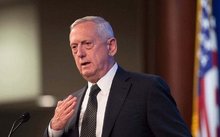 Bộ trưởng Quốc phòng Mỹ James Mattis. Ảnh: Reuters