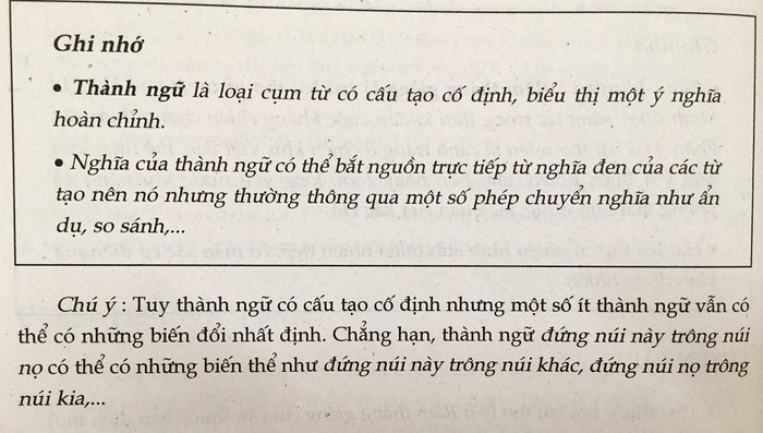 Sách Ngữ văn 7 - Tập 1, trang 144 (Ảnh: tác giả cung cấp).