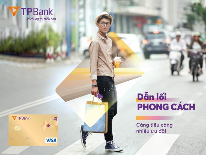 TPBank Visa Gold mang lại nhiều ưu đãi chi tiêu hấp dẫn cho chủ thẻ.