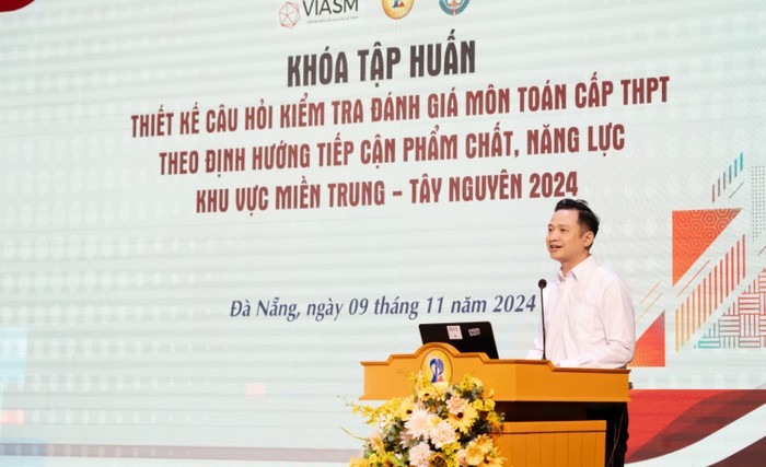 Phó Giáo sư, Tiến sĩ Nguyễn Văn Hiếu, Phó Hiệu trưởng Trường Đại học Sư phạm - Đại học Đà Nẵng phát biểu.