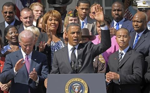 Tổng thống Obama nói về dự luật tạo việc làm tại Tòa Bạch Ốc hôm 12/9/11