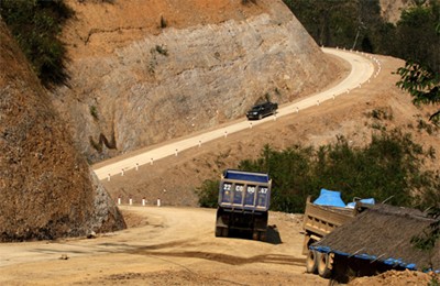 Một đoạn đường tuần tra biên giới khu vực huyện Sốp Cộp, tỉnh Sơn La