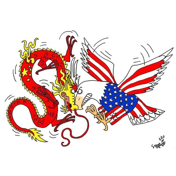Biếm họa cạnh tranh giữa Trung Quốc, Mỹ