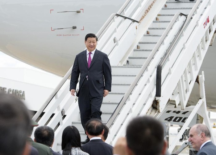 Chủ tịch Trung Quốc Tập Cận Bình đến Fortaleza tham dự Hội nghị thượng đỉnh lần thứ 6 của BRICS với sự tham gia của Brazil, Nga, Ấn Độ, Trung Quốc và Nam Phi
