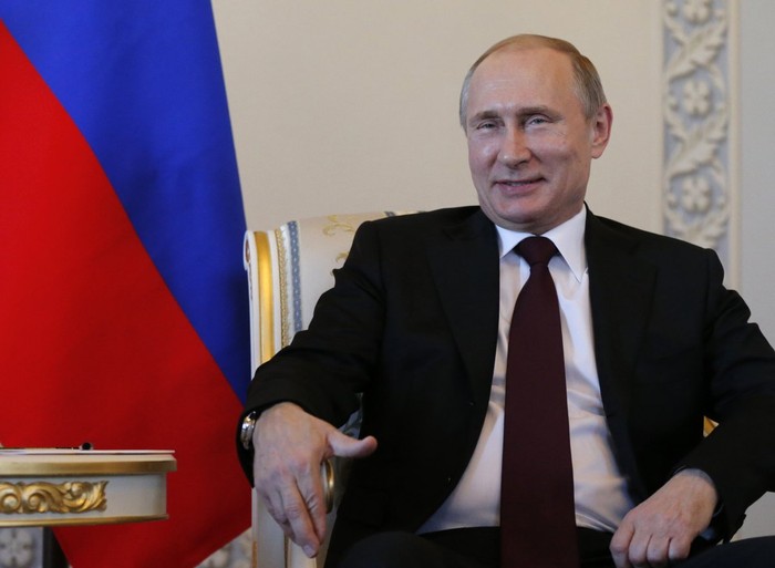 Nhà lãnh đạo Nga cũng bộc lộ sự vui vẻ hơn nếu so với nhiều lần xuất hiện gần đây.