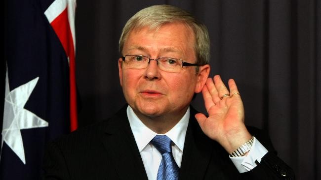 Thủ tướng Úc Kevin Rudd.
