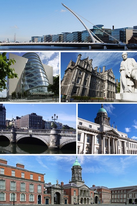 Khí hậu Dublin nhẹ nhàng, dễ chịu, phần lớn là do ảnh hưởng của Bắc Đại Tây Dương, dòng hải lưu Gulf. Thời tiết ấm áp vào tháng 5, tháng 7, tháng 8, nhiệt độ trung bình từ 15 đến 20 độ C, và nhiệt độ xuống thấp vào khoảng tháng 1, tháng 2, trung bình từ 4 đến 8 độ C.