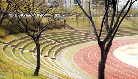 Sân vận động nơi Goo Tae Hee tập chạy điền kinh