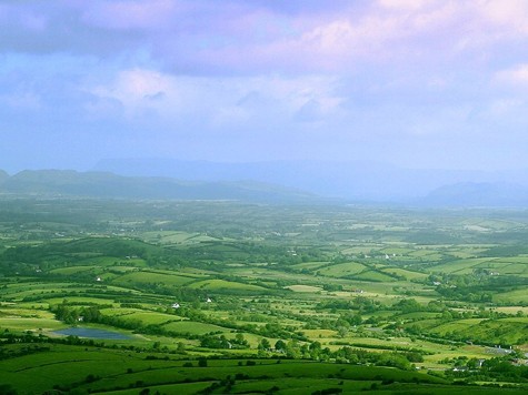 Cảnh chụp từ trên cao một phần của Ireland