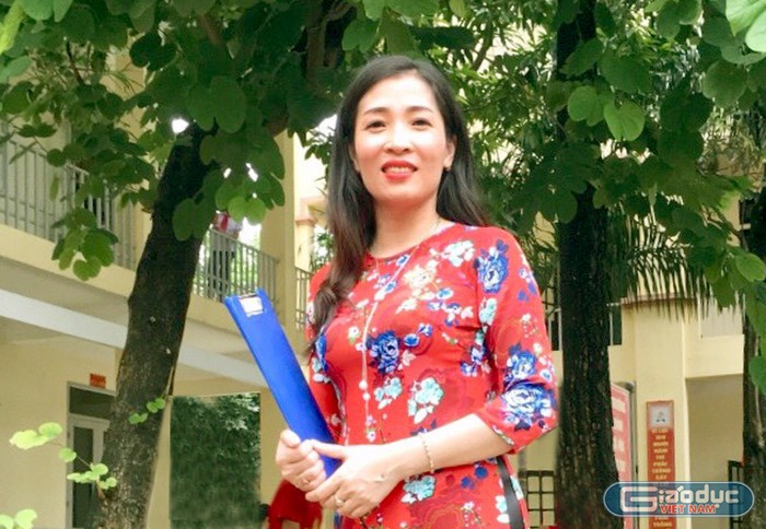 Cô Phạm Thị Kiều Oanh: &quot;Kiến thức thi vào lớp 10 trung học phổ thông thì trọng tâm vẫn là chương trình Ngữ văn lớp 9, nội dung thi ở cả 3 phân môn là Văn, tiếng Việt và tập làm văn. Cũng có một chút của Ngữ văn lớp 8 nhưng không nhiều&quot;: Ảnh: Nhân vật cung cấp.