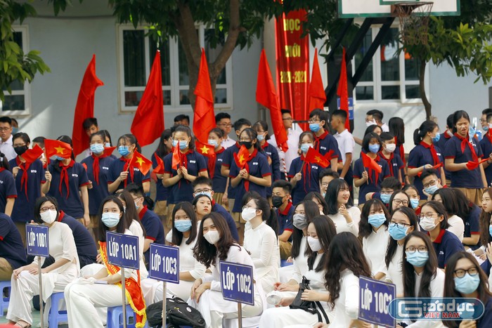 Học sinh Trường Trung học phổ thông Đoàn Thị Điểm. Ảnh minh họa: Tùng Dương.