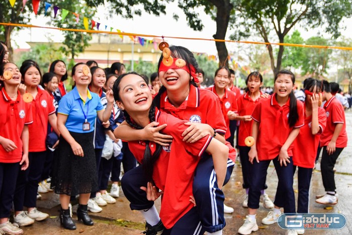 Học sinh Trường Trung học cơ sở Cổ Loa (Đông Anh, Hà Nội) trong giờ ngoại khóa. Ảnh minh họa: NVCC.