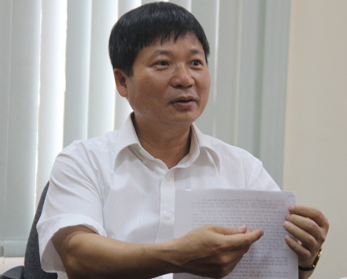 Ông Nguyễn Sỹ Bảo - Giám đốc BQL các dự án trọng điểm phát triển đô thị Hà Nội.