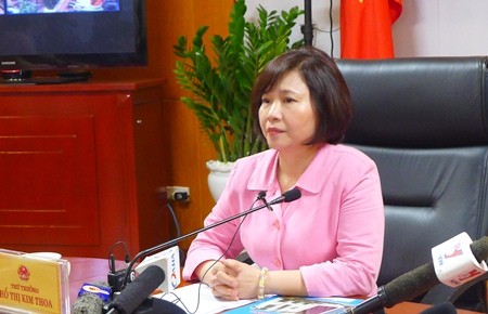 Bà Hồ Thị Kim Thoa - Thứ trưởng Bộ Công thương (ảnh: Bích Diệp)